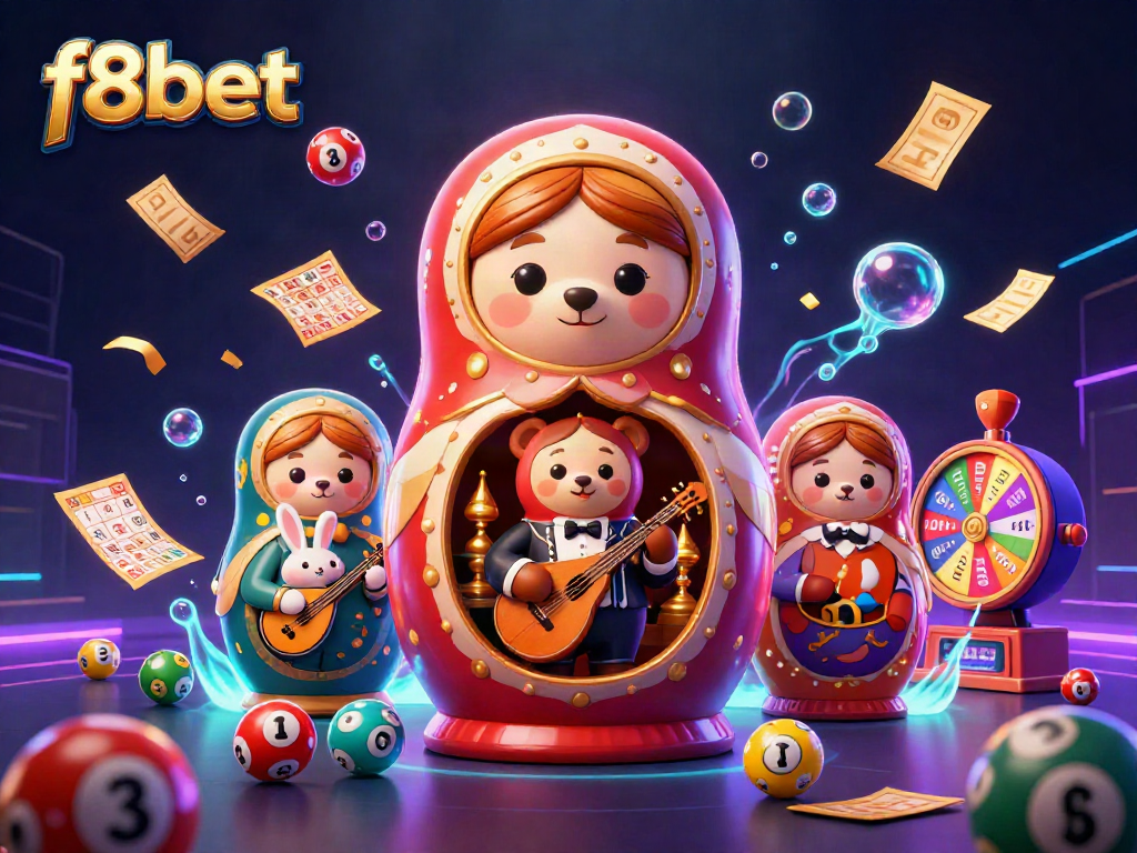 Engage in thrilling f8bet gameplay with vibrant casino characters and exciting elements.