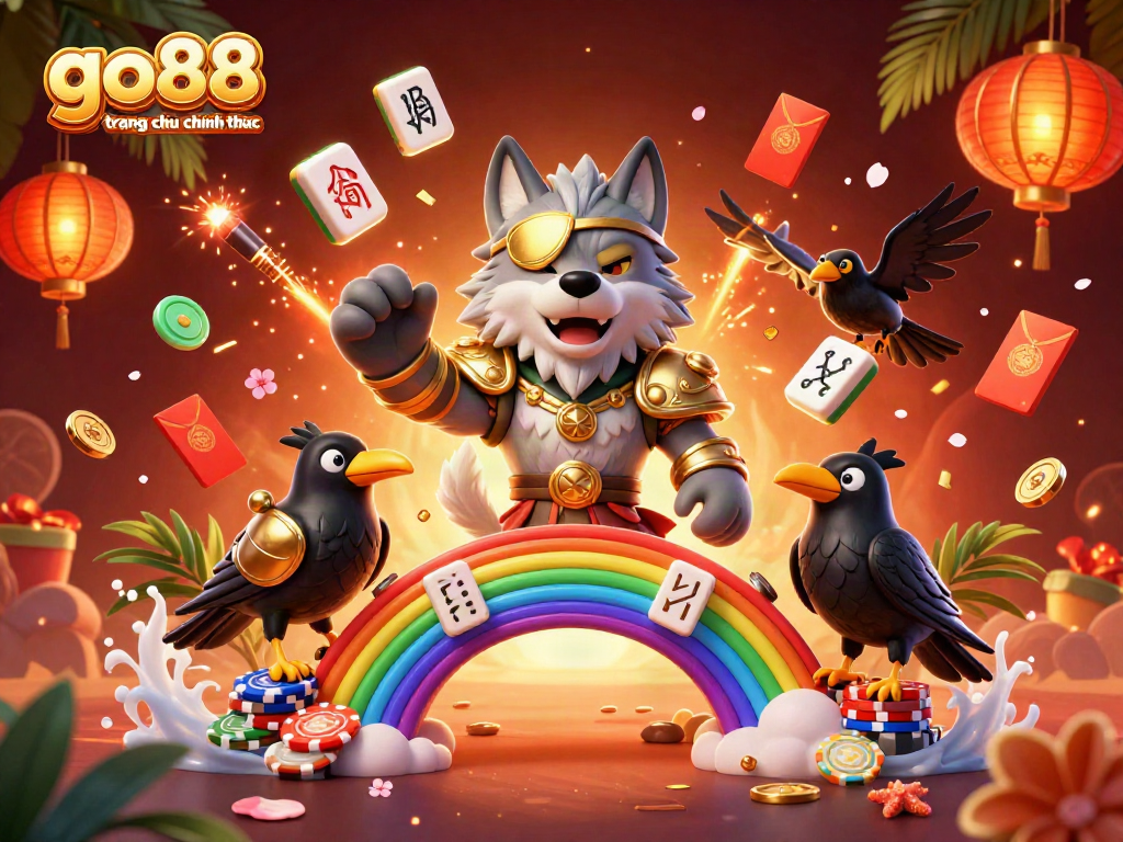 Engage with go88 trang chu chinh thuc in this vibrant 3D casino-themed illustration.