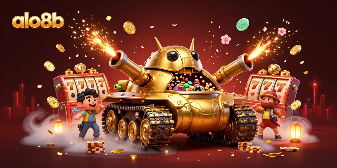 Play exciting games at alo8b's mobile-friendly casino with a vibrant golden beetle tank theme.