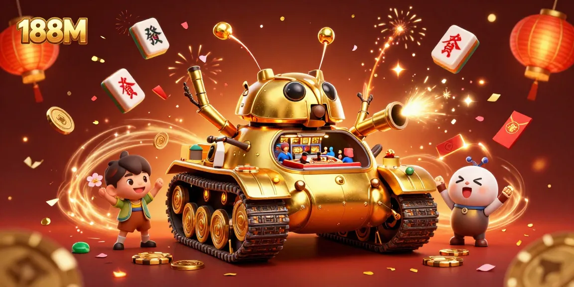 Experience the thrilling excitement of 188M with a captivating casino scene featuring a golden beetle tank!